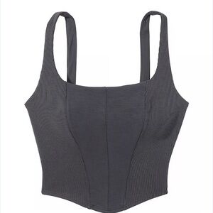 Victoria's Secret Charcoal Corset Top